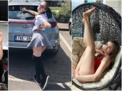 Anika Kadeávková se na Instagramu zase odvázala.
