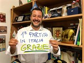 Matteo Salvini je z vítzství ve volbách do EP nadený.