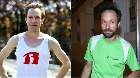 Václav Neuil a jeho nový úes. Jako Emil Zátopek ztratil vlasy i kila.