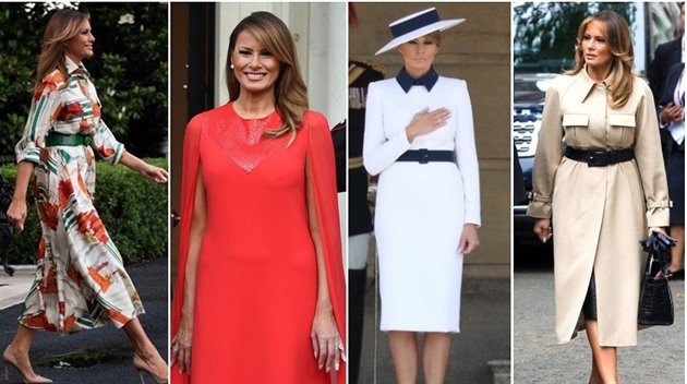 Melania Trumpová v Británii pedvedla svou neuvitelnou garderobu. 