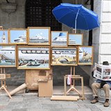 Banksy si nedávno vystavil v Benátkách tento obraz. Vlastně předpověděl to, co...