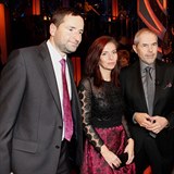 Nora Fridrichová s partnerem Robertem Zárubou a Markem Ebenem na StarDance