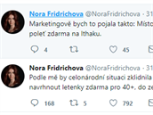 Nora Fridrichová a její návrh.