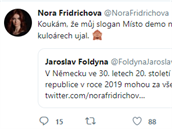 Na její komentá zareagoval i Jaroslav Foldyna z SSD.