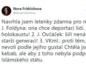 Nora Fridrichová pálí dál.