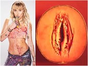 Miley jede na IG ovocný bomby.