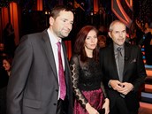 Nora Fridrichová s partnerem Robertem Zárubou a Markem Ebenem na StarDance