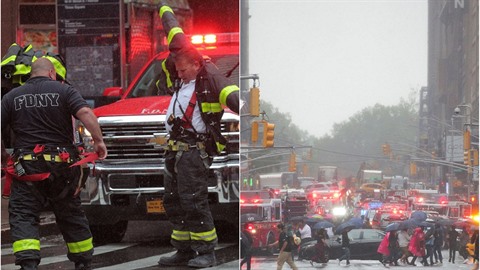 V New Yorku narazil vrtulník do výkové budovy.