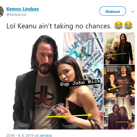 Keanu Reeves nem tendence eny nevhodn osahvat!