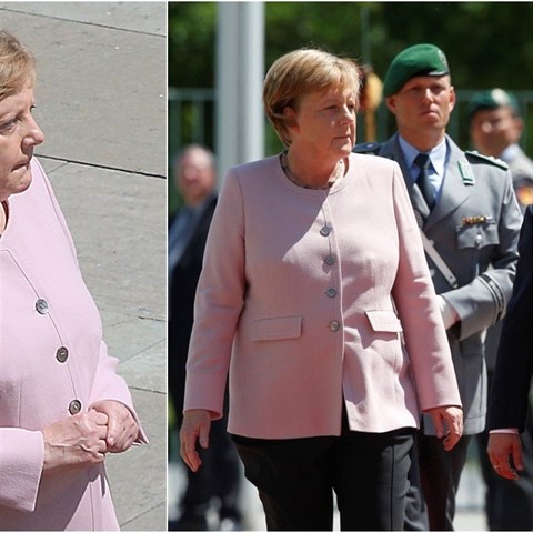 Angela Merkelová přivítala ukrajinského prezidenta. Nebylo jí přitom vůbec...