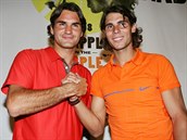 Se svým celoivotním rivalem Rogerem Federerem.