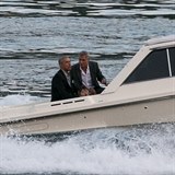 Barack Obama a George Clooney se projeli lod. A jsou z toho snmky jako z...