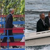 Barack Obama a George Clooney se projeli lod. A jsou z toho snmky jako z...