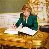 Slovenská prezidentka Zuzana Čaputová při návštěvě Prahy
