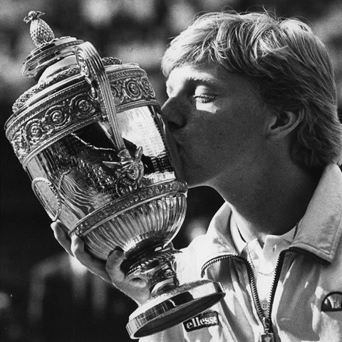 Boris Becker vyhrl mnoho prestinch turnaj.