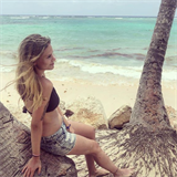 Veronika Řepková si užívá na dovolené v Dominikánské republice.