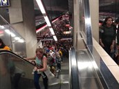 Takto to vypadalo v metru po koncert Eda Sheerana.