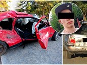 Mladík pod vlivem alkoholu havaroval na Plzesku. Nehodu si pak pochvaloval.