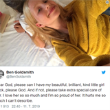 Ben Goldsmith poslal sv dcei vzkaz do nebe.