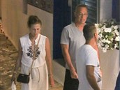 Tom Hanks se enou Ritou Wilson na dovolené v ecku