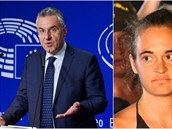 Europoslanec Jan Zahradil se oste pustil do Caroly Racketeové, které z...