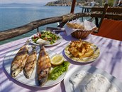 Ryby, plody moe a erstvá zelenina. V Albánii rozhodn nepiberete.