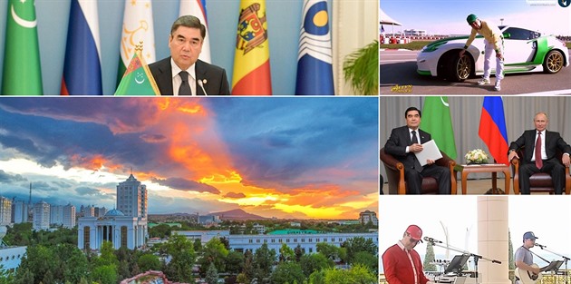 Prezident Turkmenistánu Gurbanguly Berdimuhamedow je velmi autoritativní hlava...