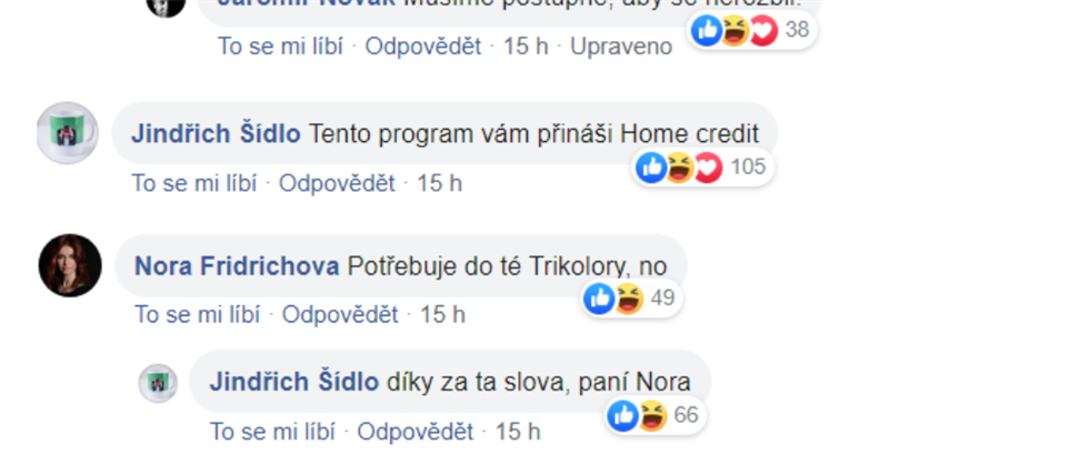 Nora Fridrichová si do Foldyny také rýpla.