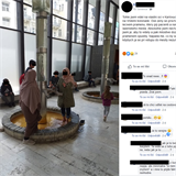 Na Facebooku se objevila fotografie dvou muslimek koupajcch se v jednom z...