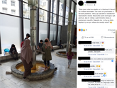 Na Facebooku se objevila fotografie dvou muslimek koupajících se v jednom z...