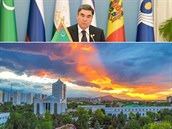 Prezident Turkmenistánu Gurbanguly Berdimuhamedow je velmi autoritativní hlava...