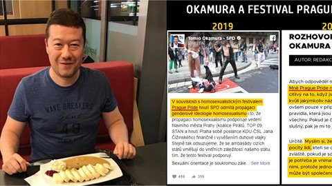 Tomio Okamura se roziluje nad tím, e magistrát podpoil Prague Pride. Ped...