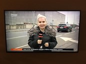 Karolina Hoek truncová je reportérkou TV Prima, toho asu na mateské...