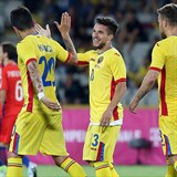 Alexandru Baluta slav gl do st Chile v dresu rumunsk reprezentace.