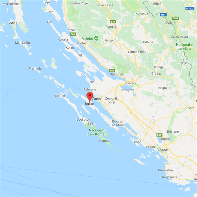 Ostrov Ugljan se nachz kousek od msta Zadar, kam m tak mnoho ech.