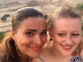 Mahulena Boanová s dcerou na dovolené na Kypru