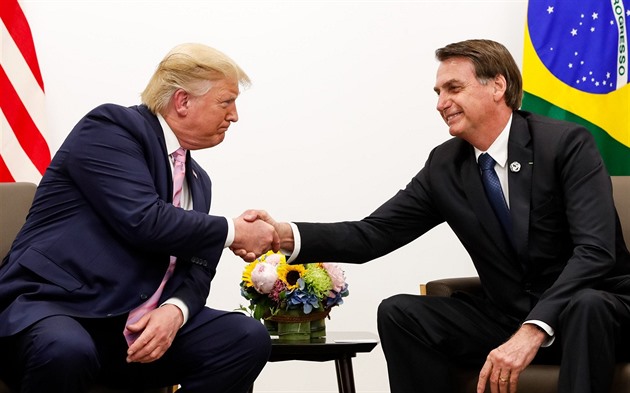 Spolen na vné asy, pochvalují si Donald Trump a Jair Bolsonaro.