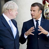 Boris Johnson se sešel s francouzský prezidentem Emanuelem Macronem.