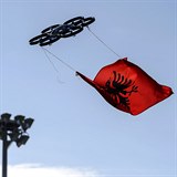 Vlajka Velké Albánie.