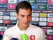 Patrik Schick na srazu národního mustva.