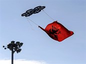 Vlajka Velké Albánie.