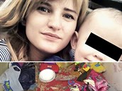 Krkaví matka Vladislava Trochymuková (23) z Kyjeva la s pítelem a...