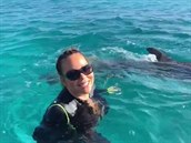 Mariah Carey lakovala s delfíny.