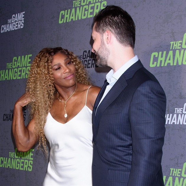 Serena se svým manelem na premiée dokumentu Game Changers