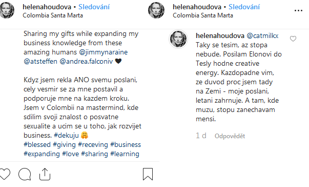 Helena Houdov a jej vyjden.