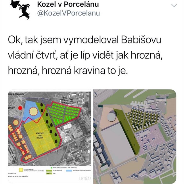 Kozel v porcelnu se za to, e nvrh vldn tvrti pisoudil Babiovi,...