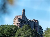 Robert Jaków v Alsasku poznával i místní pamtihodnosti, teba zíceninu hradu...