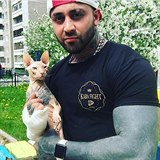 Ruský blogger nechal svou kočku potetovat kérkami gangů.