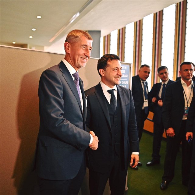 S prezidentem Ukrajiny Volodymyrem Zelenskm.