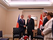 Andrej Babi s tureckým prezidentem Recepem Tayyipem Erdo&#287;anem.